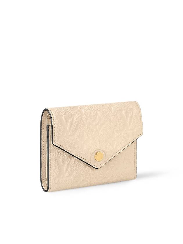 Victorine Leather Half Wallet Beige - LOUIS VUITTON - BALAAN 4