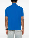 Afko Logo Cotton Polo Shirt Blue - ISABEL MARANT - BALAAN 5