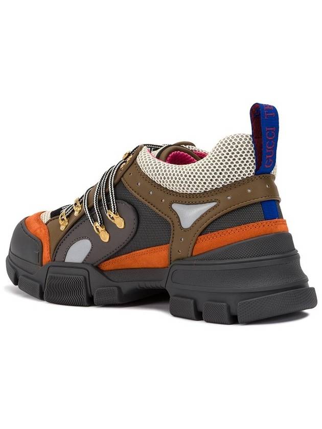 Flashtrek Low-Top Sneakers Brown Orange - GUCCI - BALAAN 5