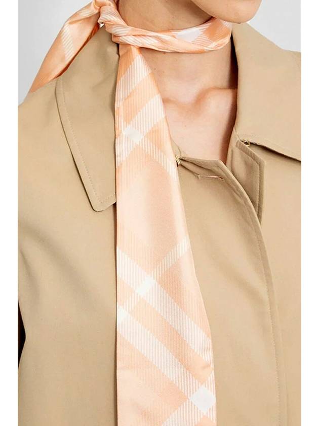 Check Skinny Silk Scarf Pink - BURBERRY - BALAAN 5