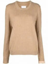 Stitched Round Neck Wool Knit Top Beige - MAISON MARGIELA - BALAAN 2