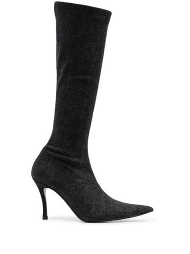 D Venus Stiletto Long Boots Black - DIESEL - BALAAN 1