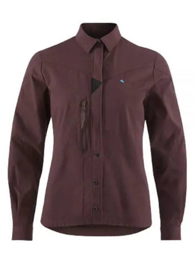 Men's Garm Long Sleeve Shirt Amaranth Thread - KLATTERMUSEN - BALAAN 1