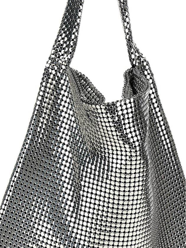 Paco Rabanne 'Silver Pixel Metallic' Shopping Bag - PACO RABANNE - BALAAN 3