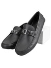 CD Signature Buckle Strap Loafers Black - DIOR - BALAAN 2