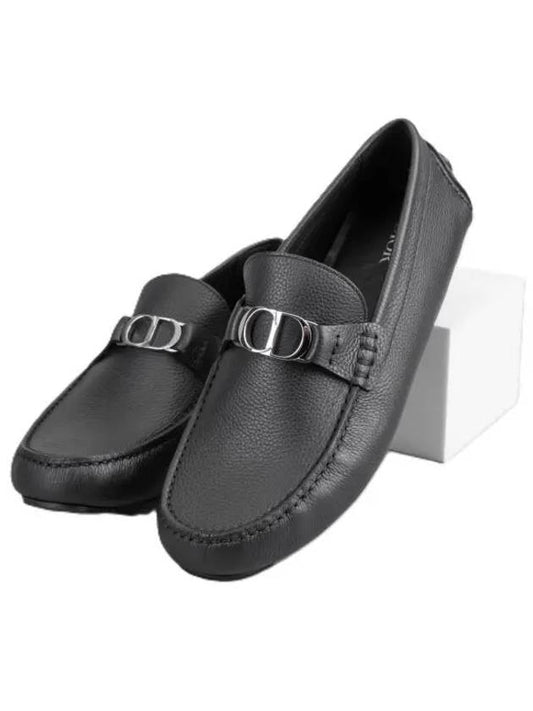 CD Signature Buckle Strap Loafers Black - DIOR - BALAAN 2