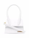 Le Chiquito Moyen Medium Leather Tote Bag White - JACQUEMUS - BALAAN 2