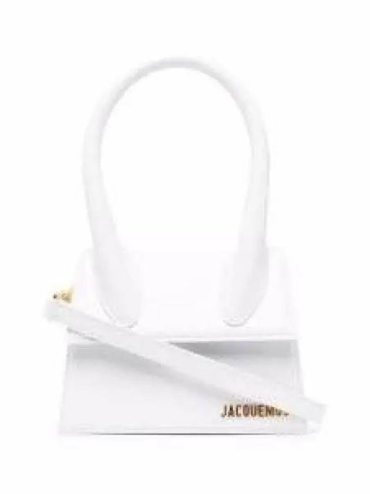 Le Chiquito Moyen Medium Leather Tote Bag White - JACQUEMUS - BALAAN 2