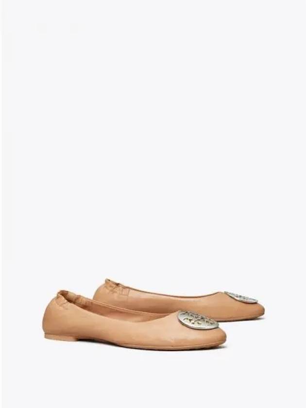 Clairto Ballet Shoes CWdith Light Sand Gold Silver Domestic Product - TORY BURCH - BALAAN 1