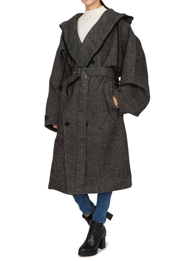 Exclusive special price limited to 30 pieces CO0267 PG1393 599 Women s hooded long trench coat - JW ANDERSON - BALAAN 8