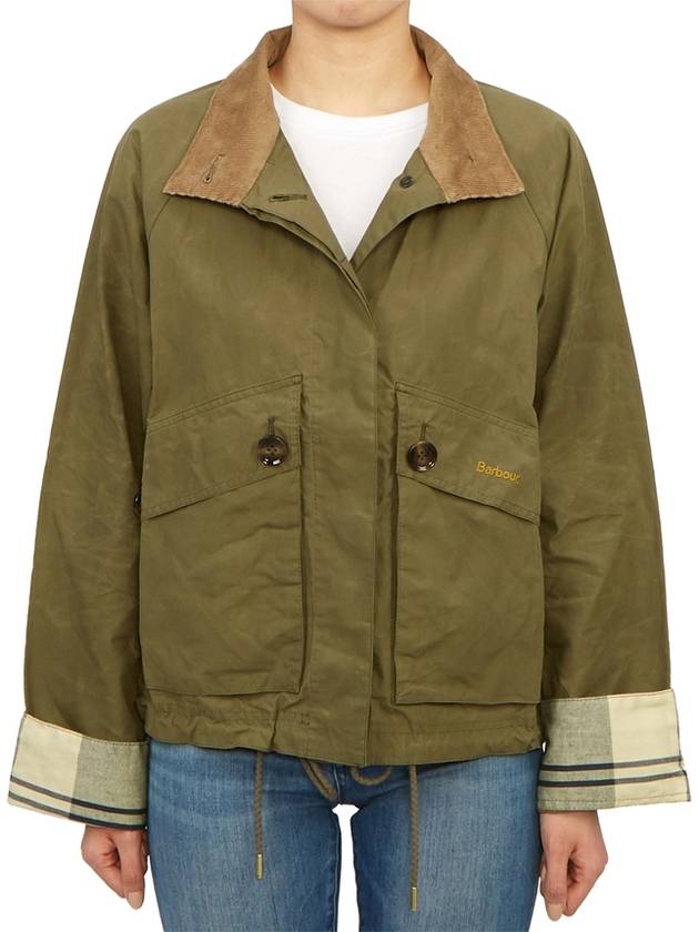 Crowdon Showerproof Jacket Green - BARBOUR - BALAAN 4