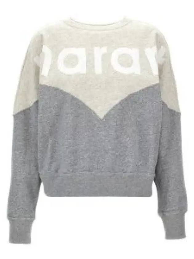 Houston Two-Tone Logo Cotton Sweatshirt Ecru Grey - ISABEL MARANT - BALAAN 2