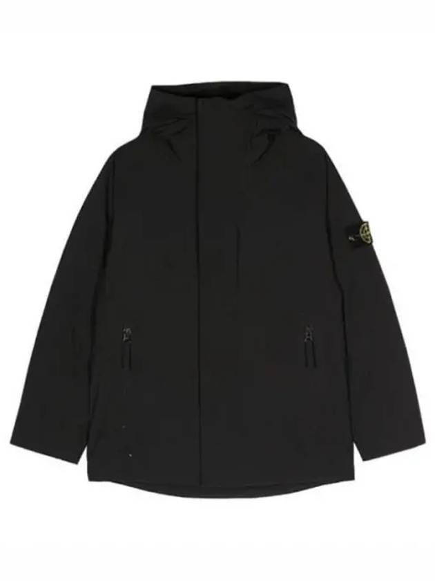 Kids Logo Patch Hooded Padding Black - STONE ISLAND - BALAAN 2