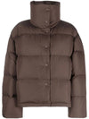 Puffer Short Padding Jacket Coffee Brown - ACNE STUDIOS - BALAAN 1