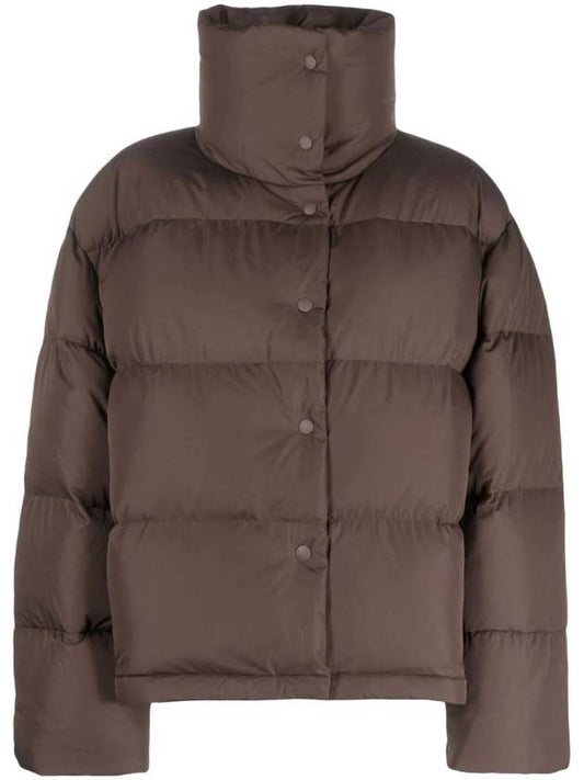 Puffer Short Padding Jacket Coffee Brown - ACNE STUDIOS - BALAAN 1