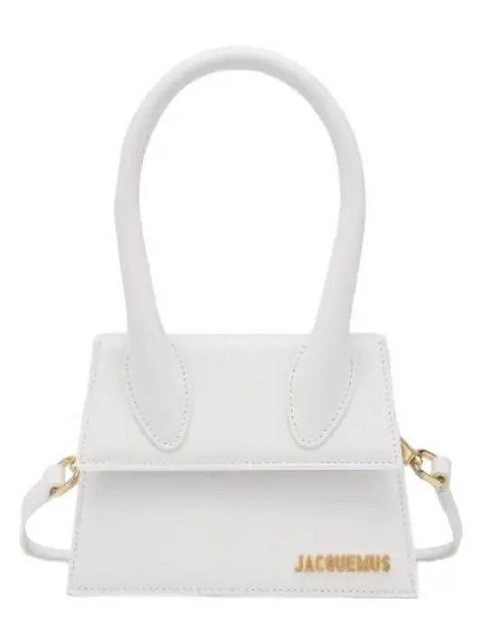 Jacquemus Le Chiquito Moyen Tote Bag White Handbag - JACQUEMUS - BALAAN 1