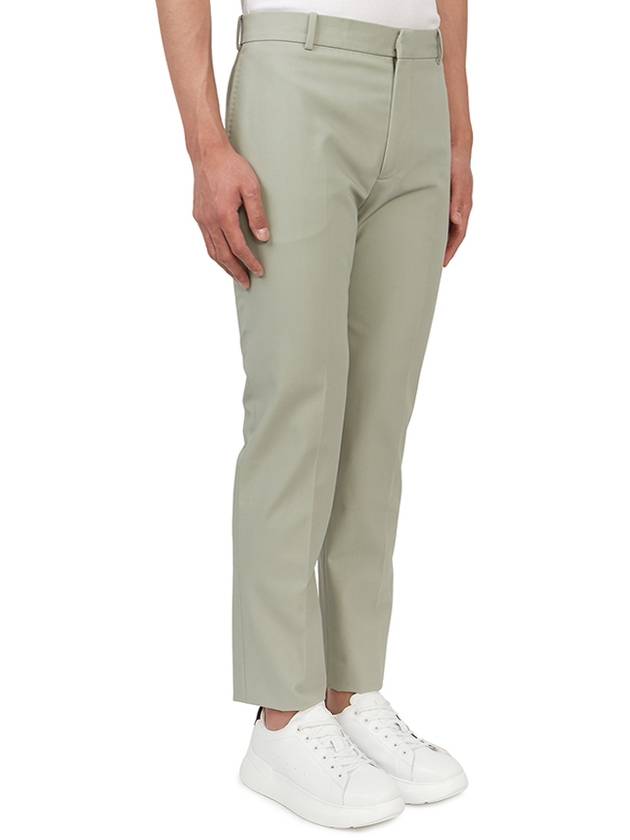 Men's Pleat Detailed Straight Pants Bianco - ALEXANDER MCQUEEN - BALAAN 4