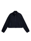 Cirque High Neck Zip-Up Jacket Navy Melange - J.LINDEBERG - BALAAN 2