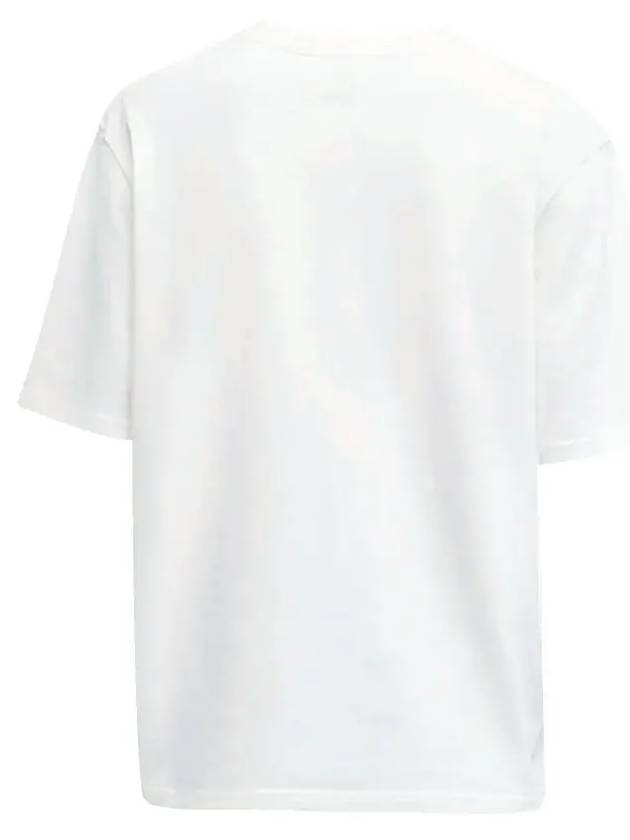 Small Heart Logo Boxy Fit Short Sleeve T-Shirt White - AMI - BALAAN 3