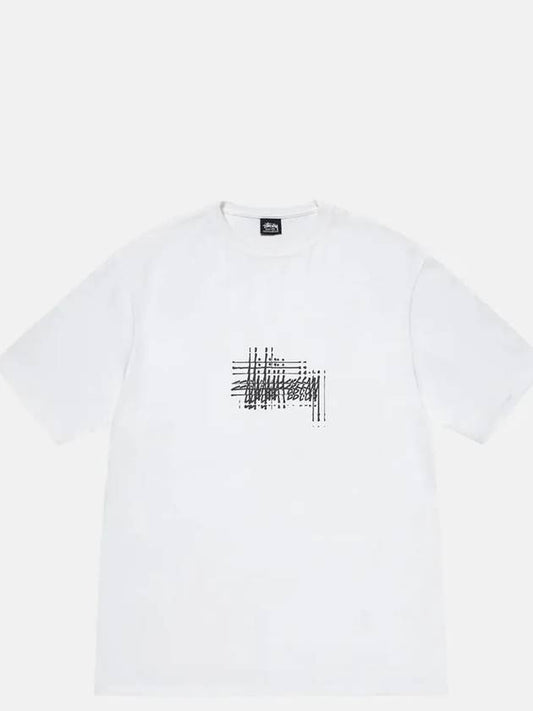 Refracted Short Sleeve T Shirt White 1905068 - STUSSY - BALAAN 1