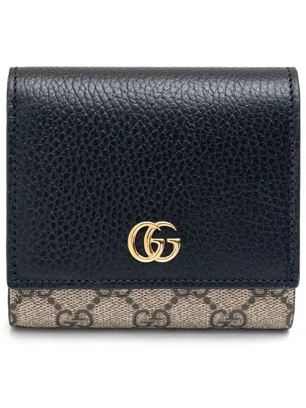 GG Marmont Medium Leather Card Wallet Black - GUCCI - BALAAN 2