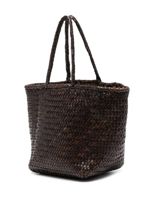 Grace Small Leather Basket Tote Bag Black - DRAGON DIFFUSION - BALAAN 4