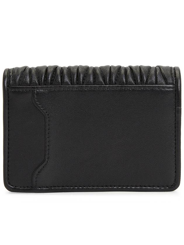 Matelasse Nappa Leather Card Wallet Black - MIU MIU - BALAAN 3