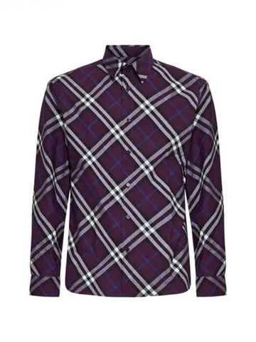 Checked cotton shirt 271346 - BURBERRY - BALAAN 1