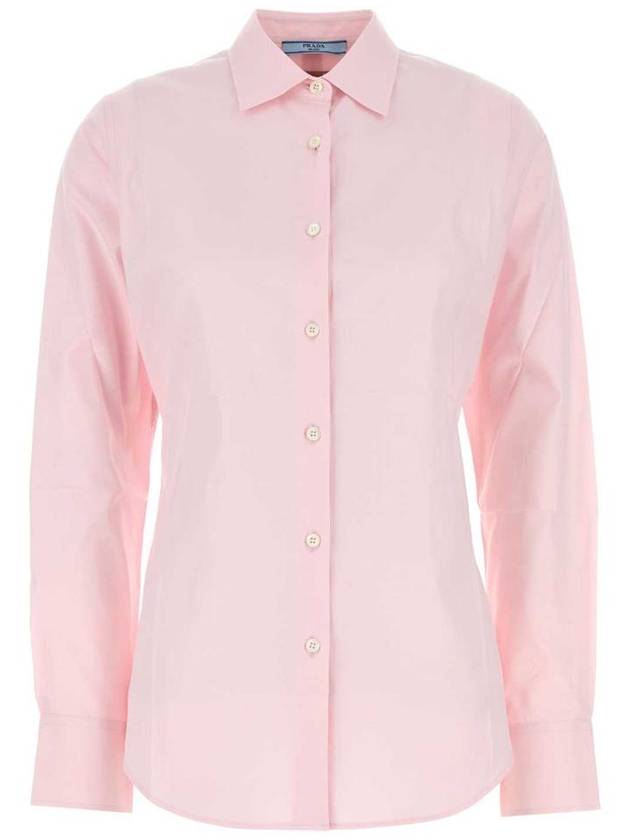 oxford cotton shirt pink - PRADA - BALAAN 2