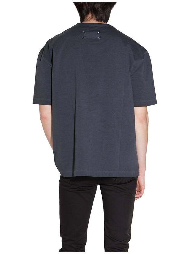 Garment Dye Oversized Fit Short Sleeve T-Shirt Grey - MAISON MARGIELA - BALAAN 5