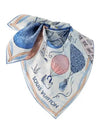 Up And Away Square 90 Scarf Light Blue - LOUIS VUITTON - BALAAN 4