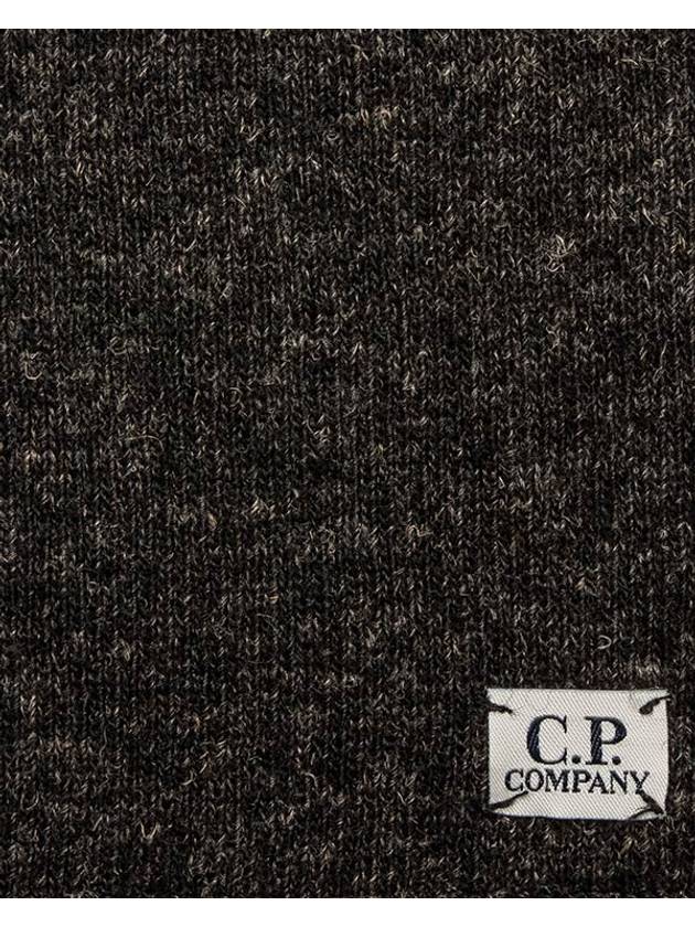 Heather Charcoal Wool HOODIE - CP COMPANY - BALAAN 3