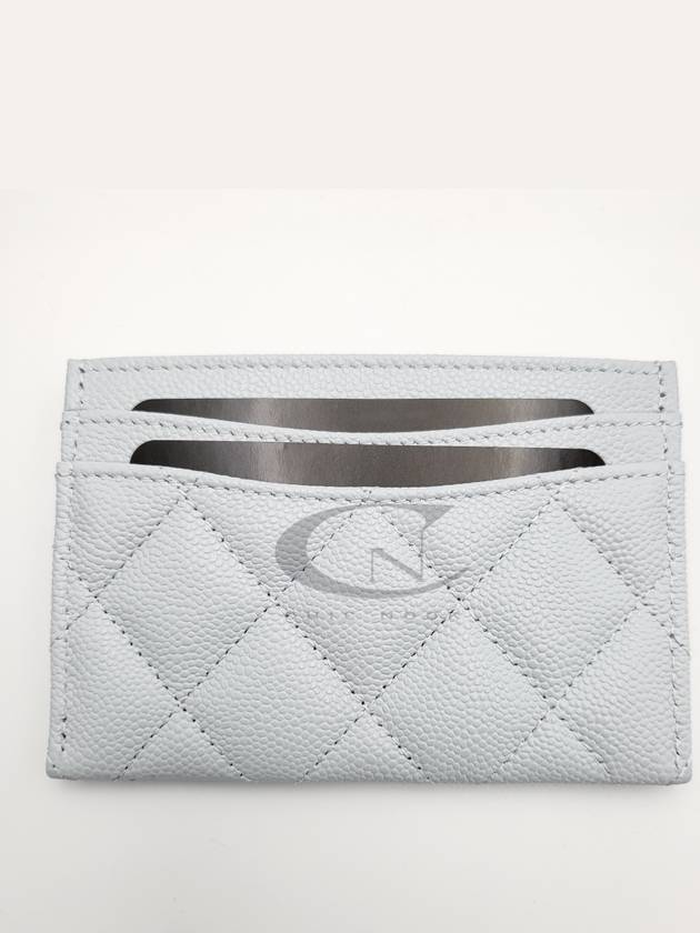 Card wallet holder light blue gold AP0213 - CHANEL - BALAAN 4