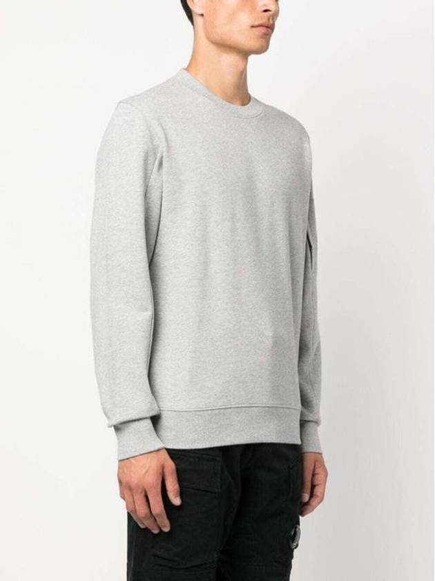 Diagonal Raised Fleece Sweatshirt Grey Melange - CP COMPANY - BALAAN 5