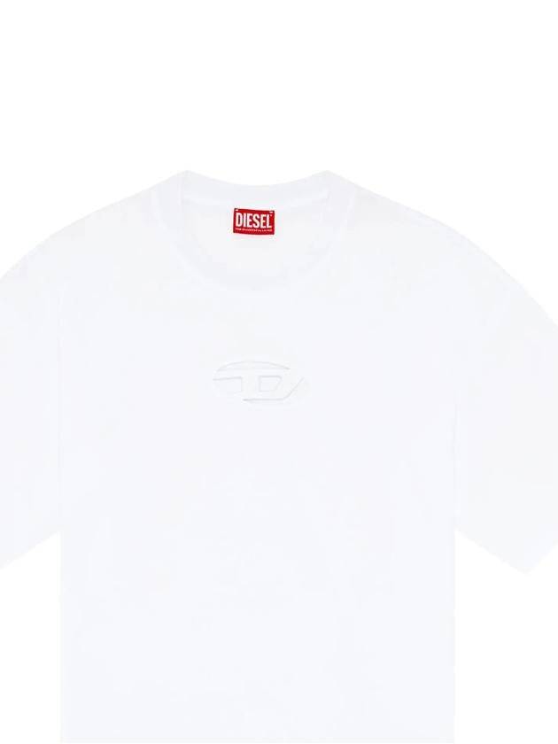 T Boxt OD Logo Cutout Short Sleeve T-Shirt White - DIESEL - BALAAN 2