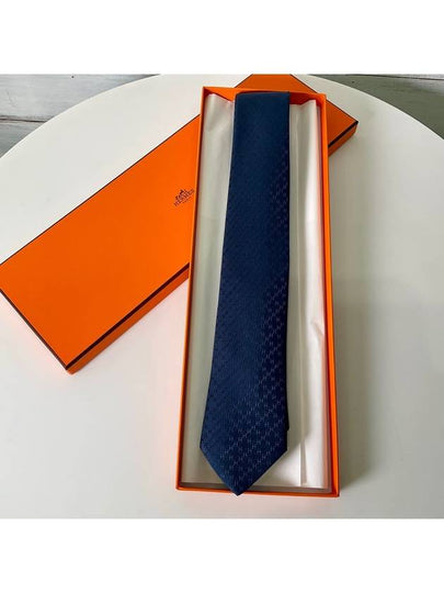 Pacone New H Tie Bleu De Chine - HERMES - BALAAN 2