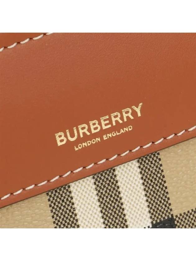 Check Mini Pocket Tote Bag Beige - BURBERRY - BALAAN 6