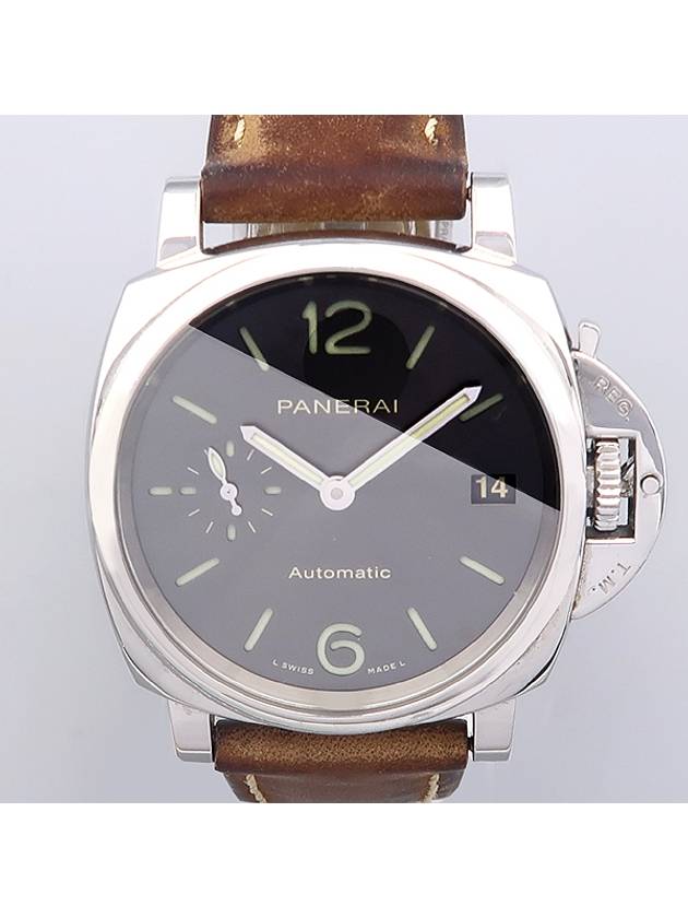 OFFICINE PAM00755 Luminor Due 38MM Automatic Leather Band Men s Watch - PANERAI - BALAAN 1