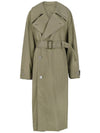 Tibetan Tumbled Cotton Trench Coat Light Olive - LEMAIRE - BALAAN 2