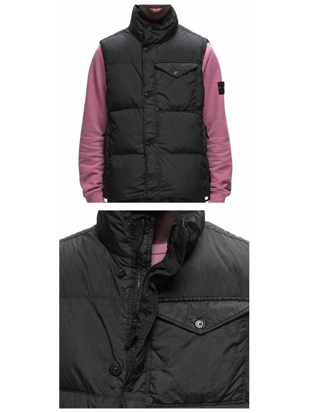 Crinkle Reps R-NY Down Vest Black - STONE ISLAND - BALAAN 5