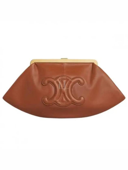 Triomphe Lambskin Pouch Bag Tan - CELINE - BALAAN 2