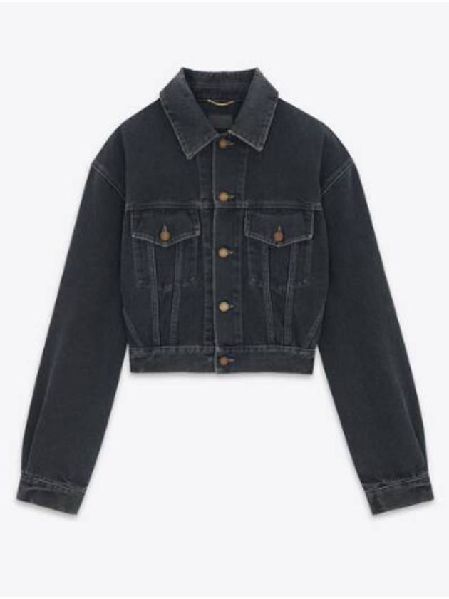 Neo 80s Denim Jacket Black - SAINT LAURENT - BALAAN 5