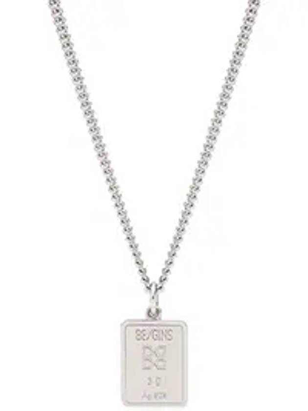 Gram Signature Bar Necklace Silver - BE/GINS - BALAAN 1