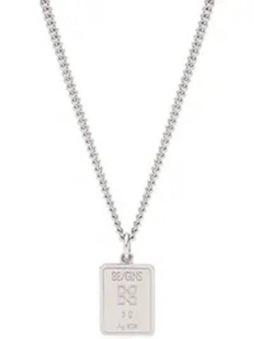 Gram Signature Bar Necklace Silver - BE/GINS - BALAAN 1