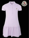 Kids Polo Shirt Dress One Piece Lilac 8I00011 8496F 61A 4A 6A - MONCLER - BALAAN 2