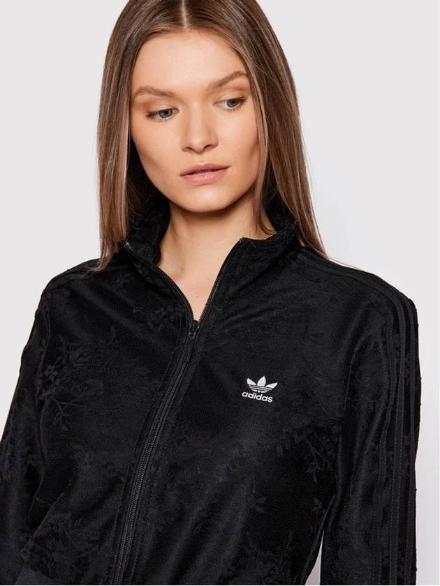 Race Jersey Track Top Jacket HC4565 Black WOMENS - ADIDAS - BALAAN 4