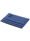 TB Logo Grain Leather Card Wallet Blue - BURBERRY - BALAAN 5