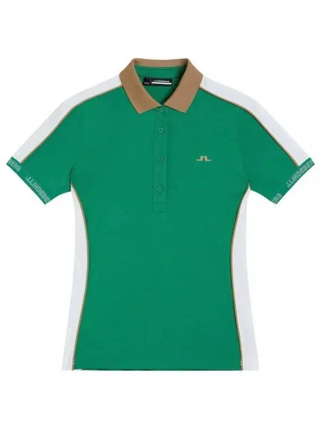 Golf Women's Damai Polo Shirt JL Green - J.LINDEBERG - BALAAN 2