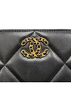 Women AP1063 19 Black Lambskin Zipper Long Wallet - CHANEL - BALAAN 7