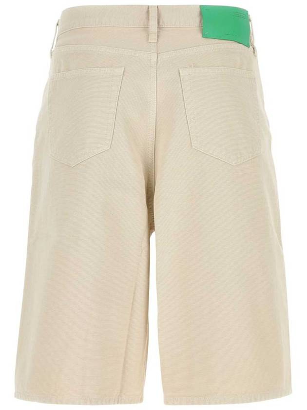 Utility Bermuda Denim Shorts Beige - OFF WHITE - BALAAN 3